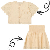Creta Blouse & Skirt Set – Macademia