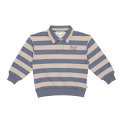 POLO Sweatshirt in Chalk Blue Stripes