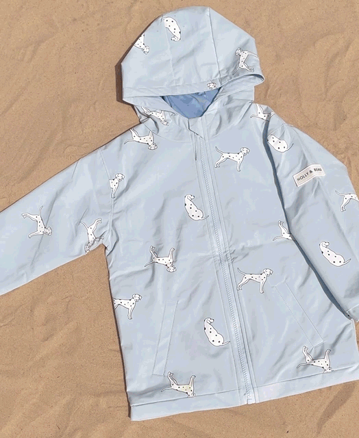 Dalmatian Dog Color Changing Raincoat