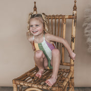 Multi Stripe Swimsuit - Multicolor