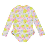 Aloha Vacay Leg Frill Surf Suit