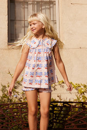 Line Blouse & Dina Short Set – Olly Blue