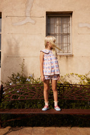 Line Blouse & Dina Short Set – Olly Blue