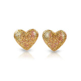 Heart Clip On Earrings – Gold