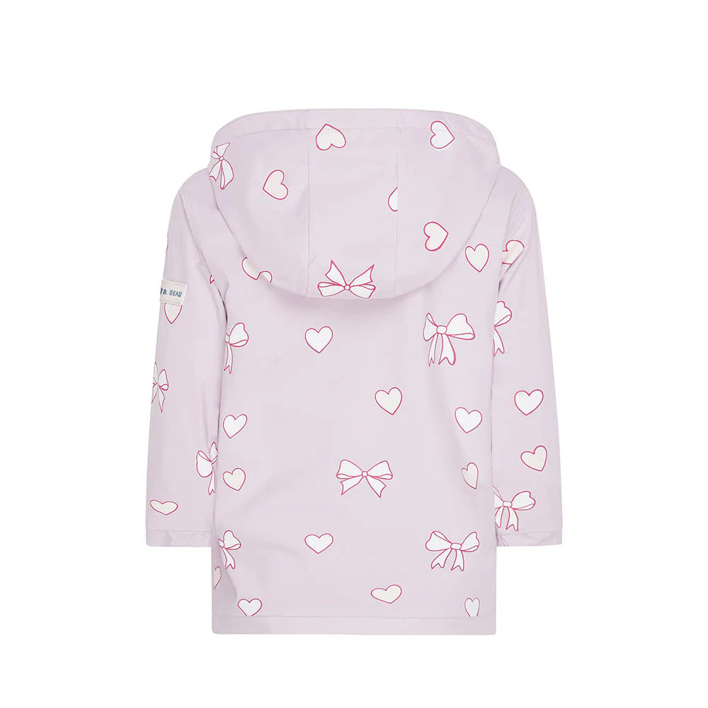 Hearts & Bows Color Changing Raincoat