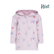 Hearts & Bows Color Changing Raincoat