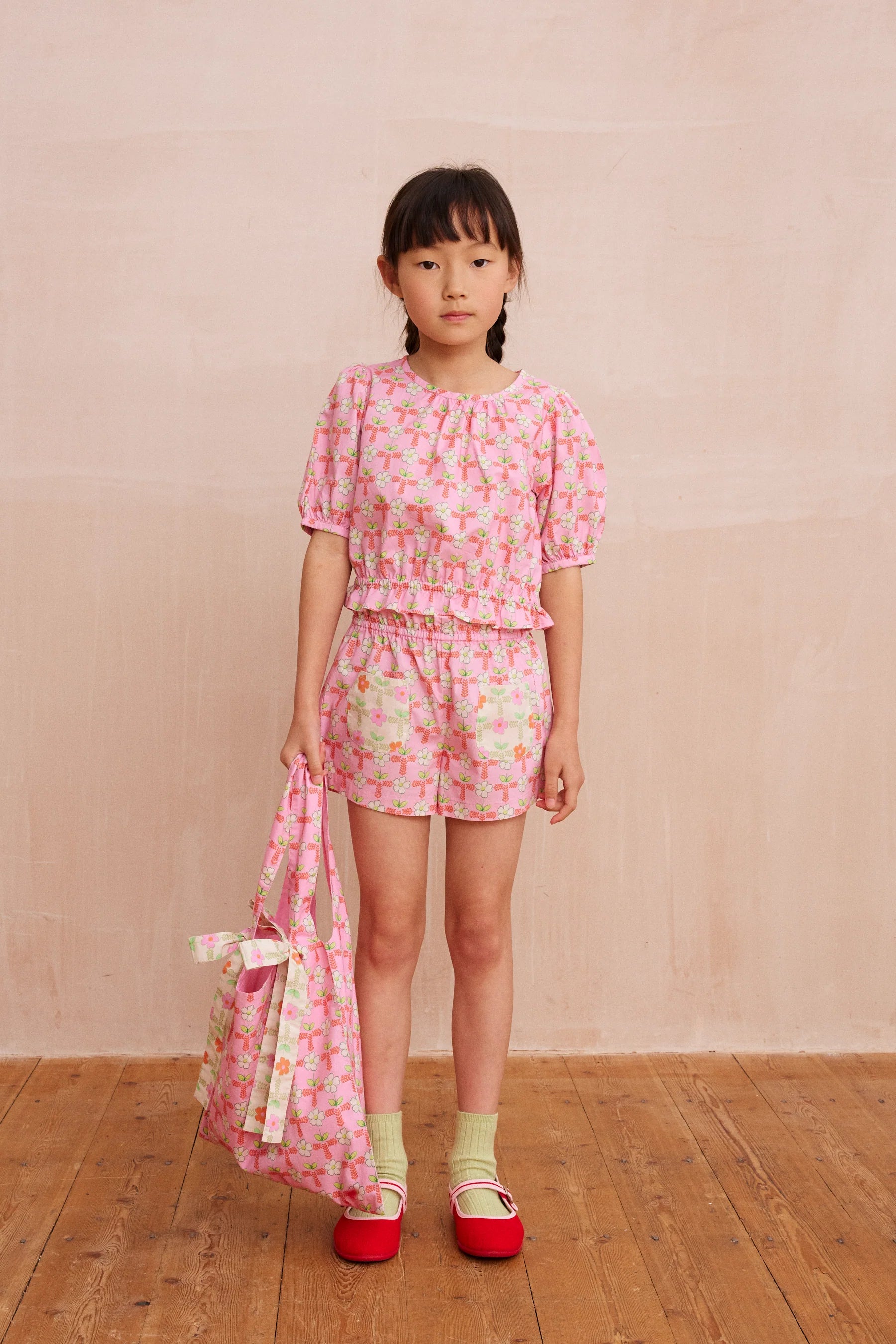 Canelle Blouse & Dahlia Short set