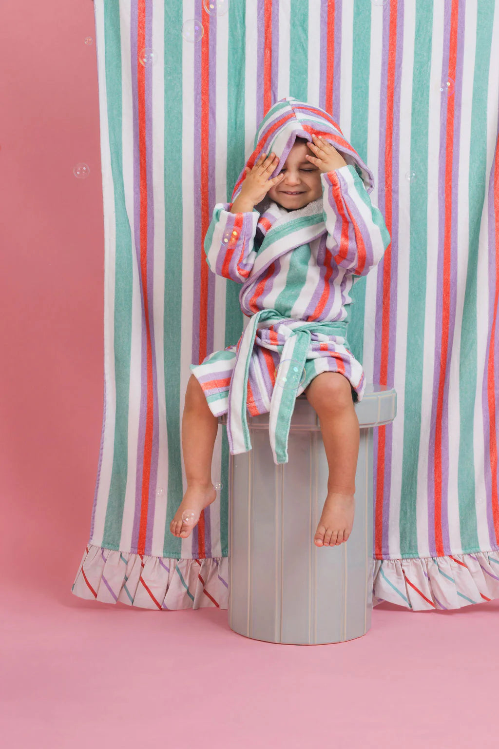 Bathrobe - Pastel Stripe