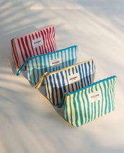 Beach Toiletry Bag - Pink Stripes