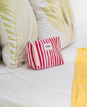 Beach Toiletry Bag - Pink Stripes