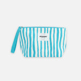 Beach Toiletry Bag - White Stripes