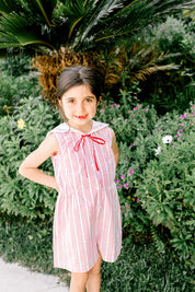 Red Striped Jumpsuit