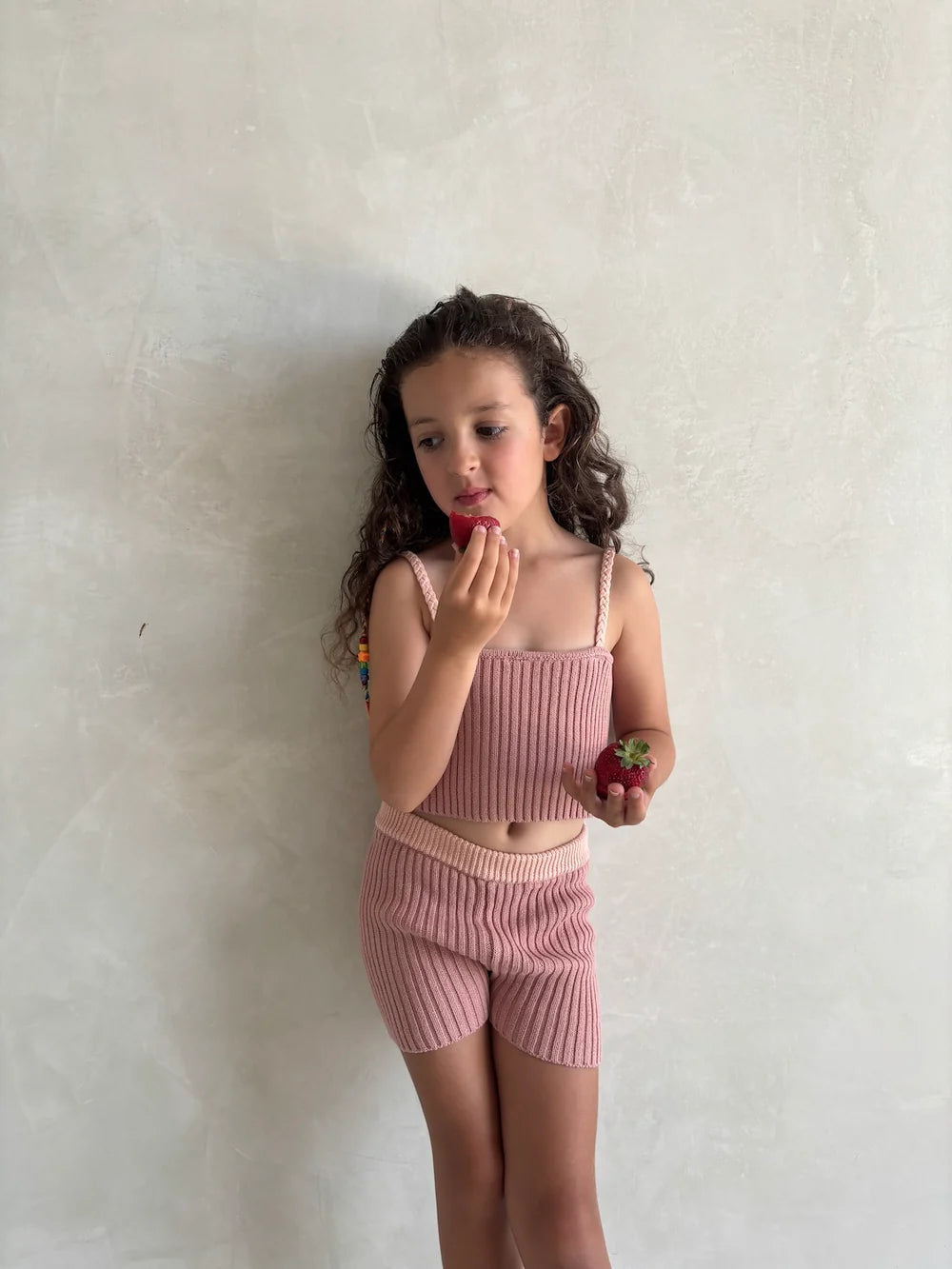 Braid Berry Crop Top