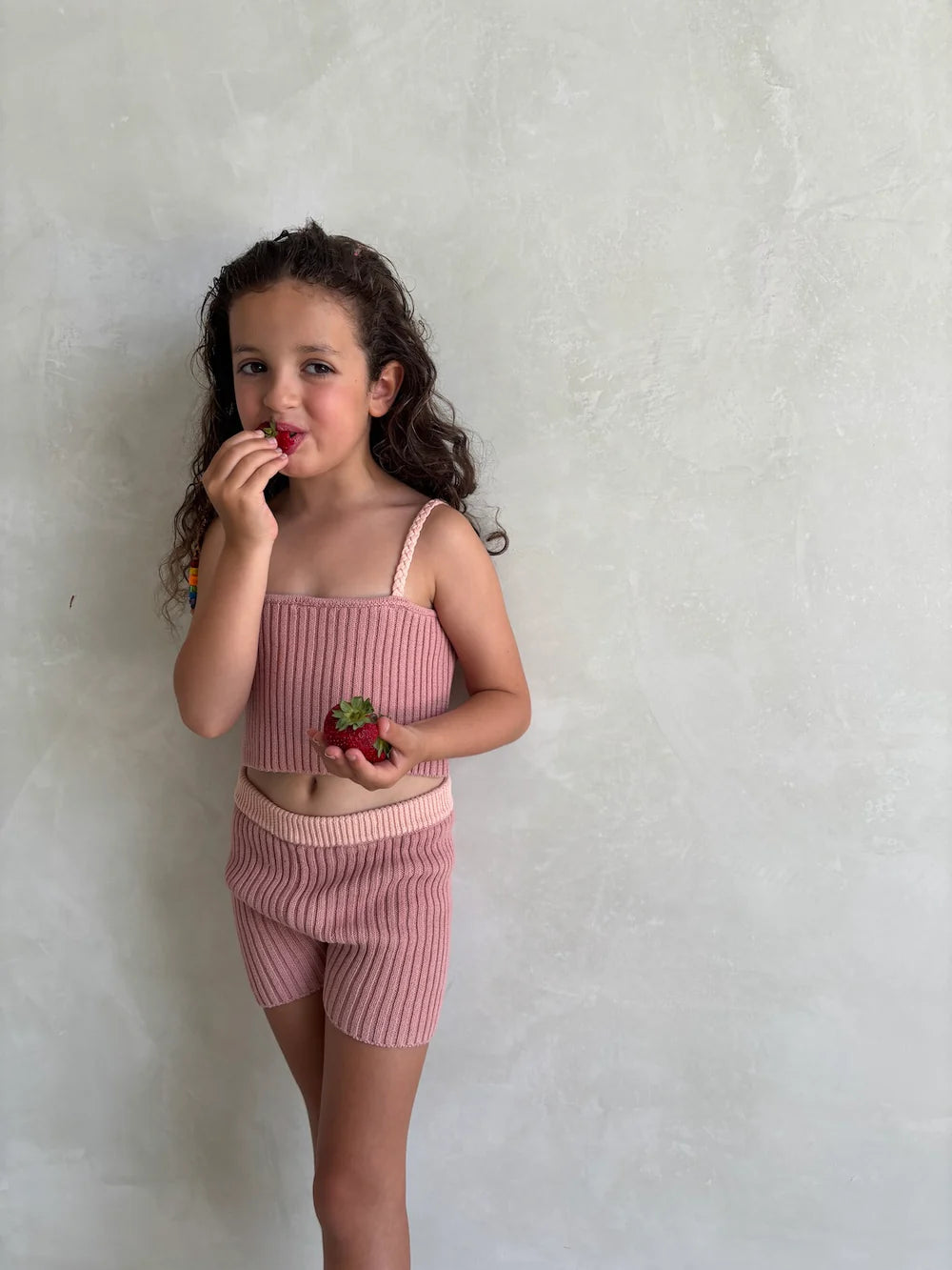 Braid Berry Crop Top