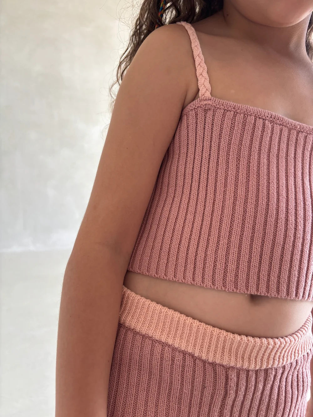 Braid Berry Crop Top