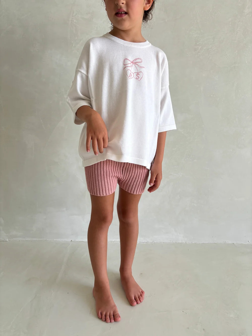 Cherry Tee in Salt