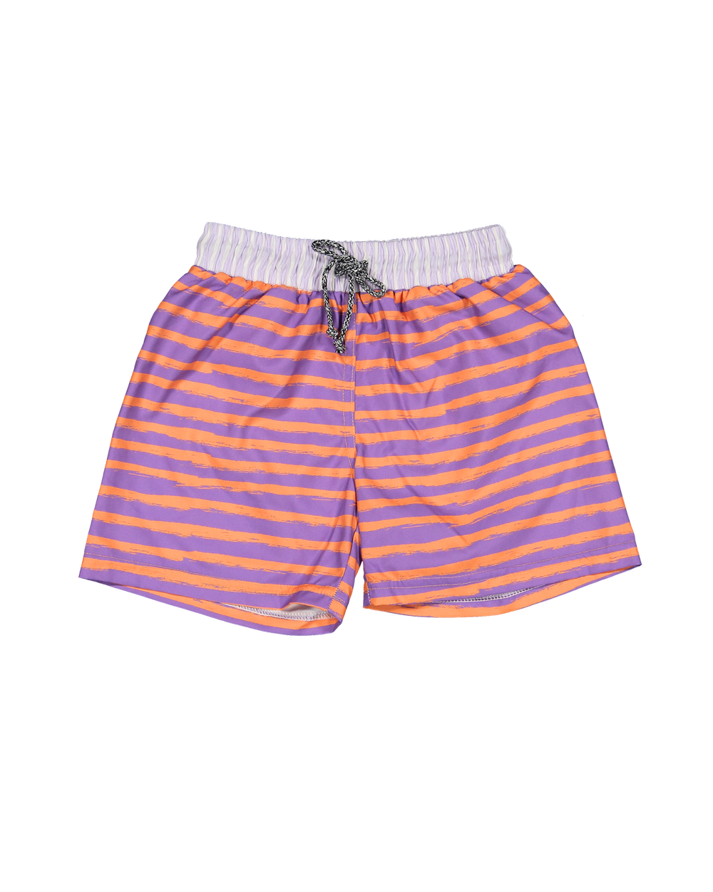 Lavender Stripes Classic Swim Shorts