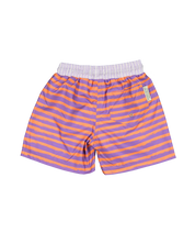 Lavender Stripes Classic Swim Shorts