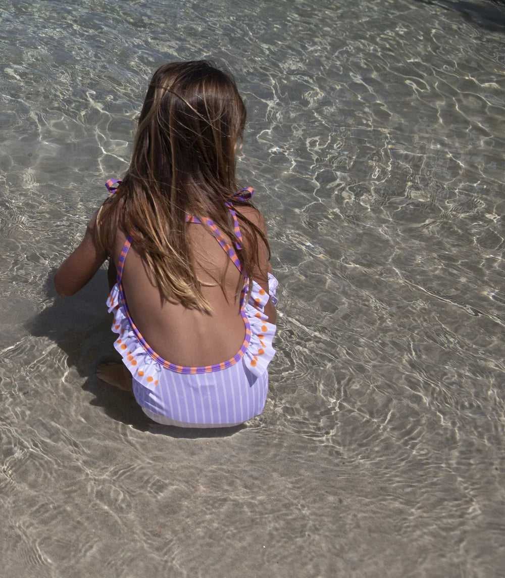 Lavender Cherry Swimsuit