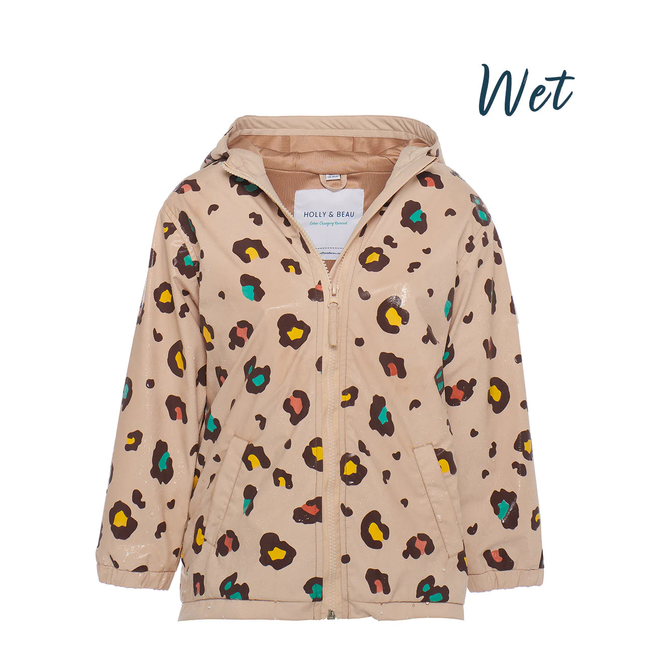 Leopard Print Color Changing Raincoat