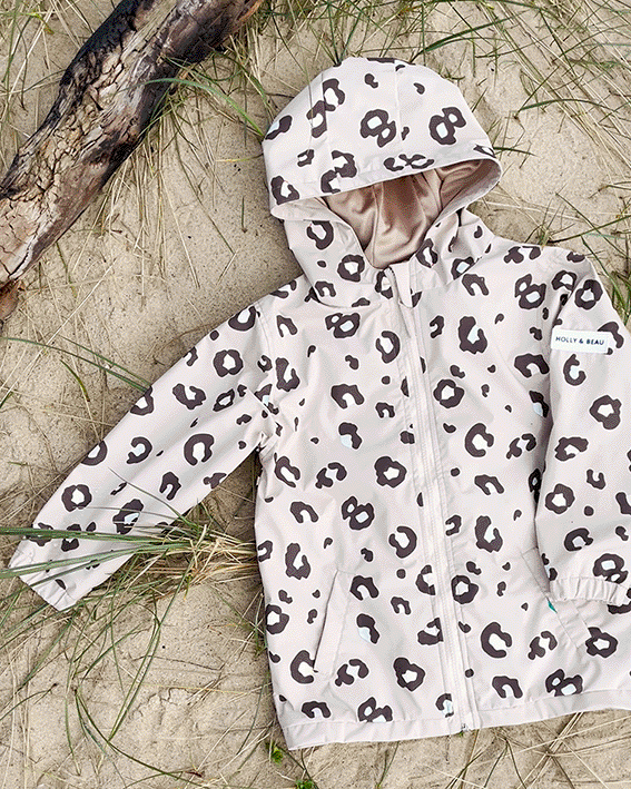 Leopard Print Color Changing Raincoat