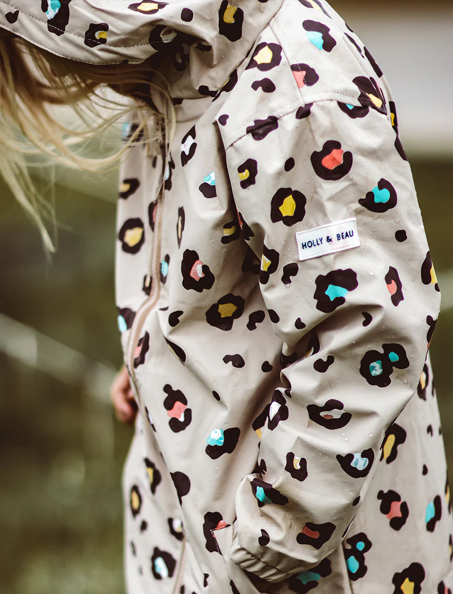 Leopard Print Color Changing Raincoat