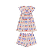 Line Blouse & Dina Short Set – Olly Blue