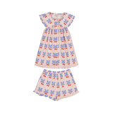 Line Blouse & Dina Short Set – Olly Blue