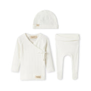 Newborn Pointelle 3-Piece Set (Hat, Blanket & Pyjamas)