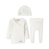 Newborn Pointelle 3-Piece Set (Hat, Blanket & Pyjamas)