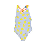 One-Piece Swimsuit – Lemon Texture/Neon