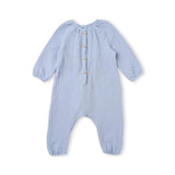 Long Sleeve One-Piece – Organic Cotton – Arctic Blue