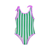 One-Piece Swimsuit – Summer Stripes/Magenta
