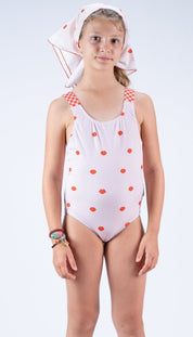 One-Piece Swimsuit – Textured Lips