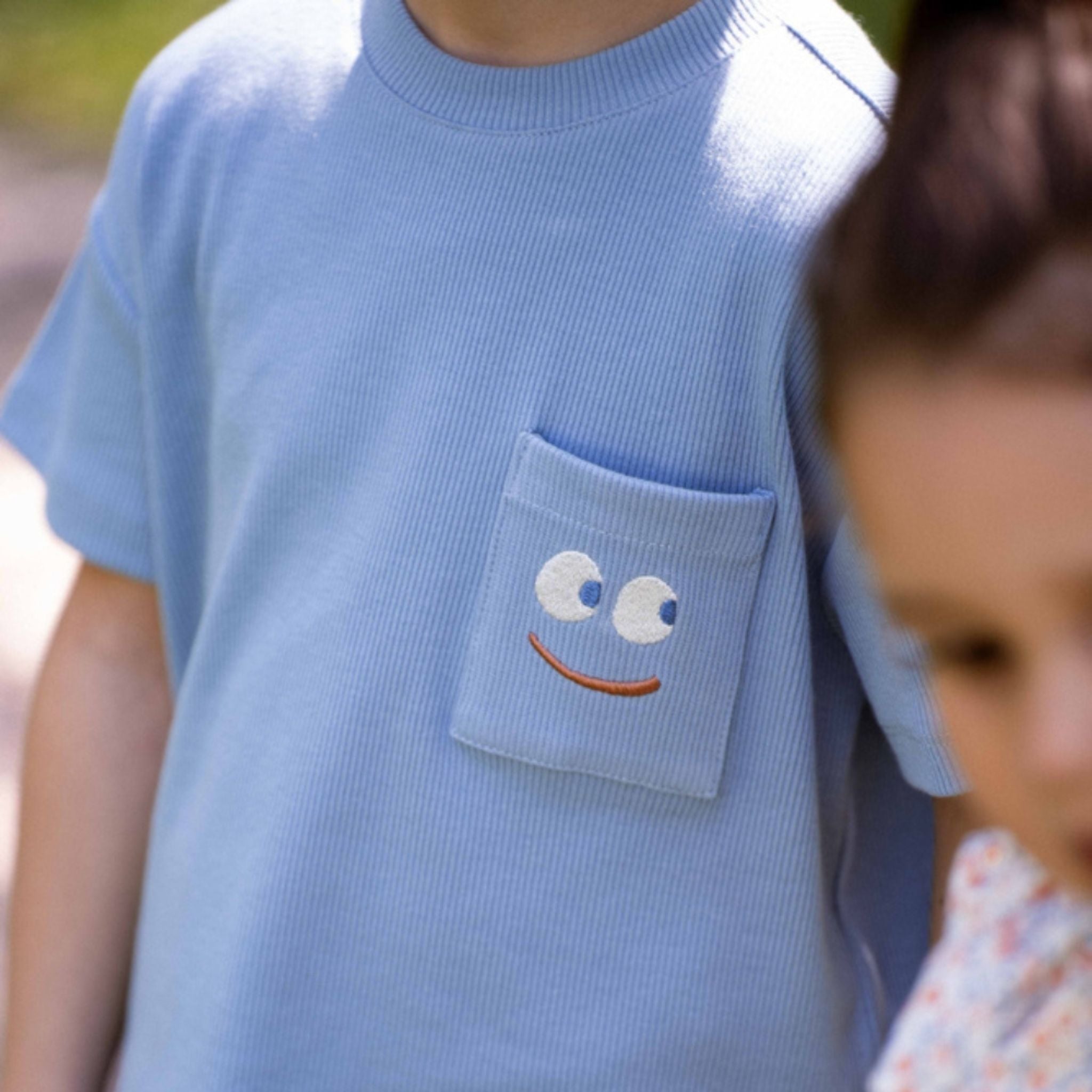 Oversized Pocket Tee & Cargo Shorts Set – Country Blue