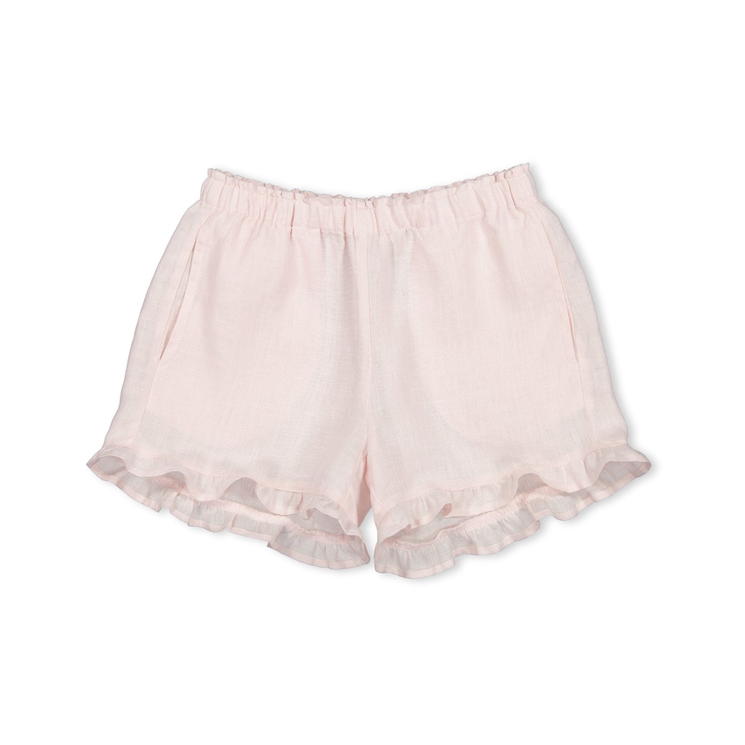 Tirra Linen Top & Pala Frill Shorts Set