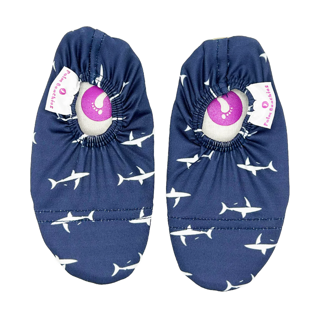 Navy Sharks Water Shoes