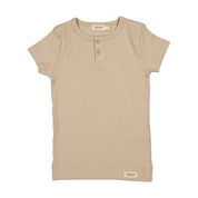 Ribbed T-Shirt in Stone