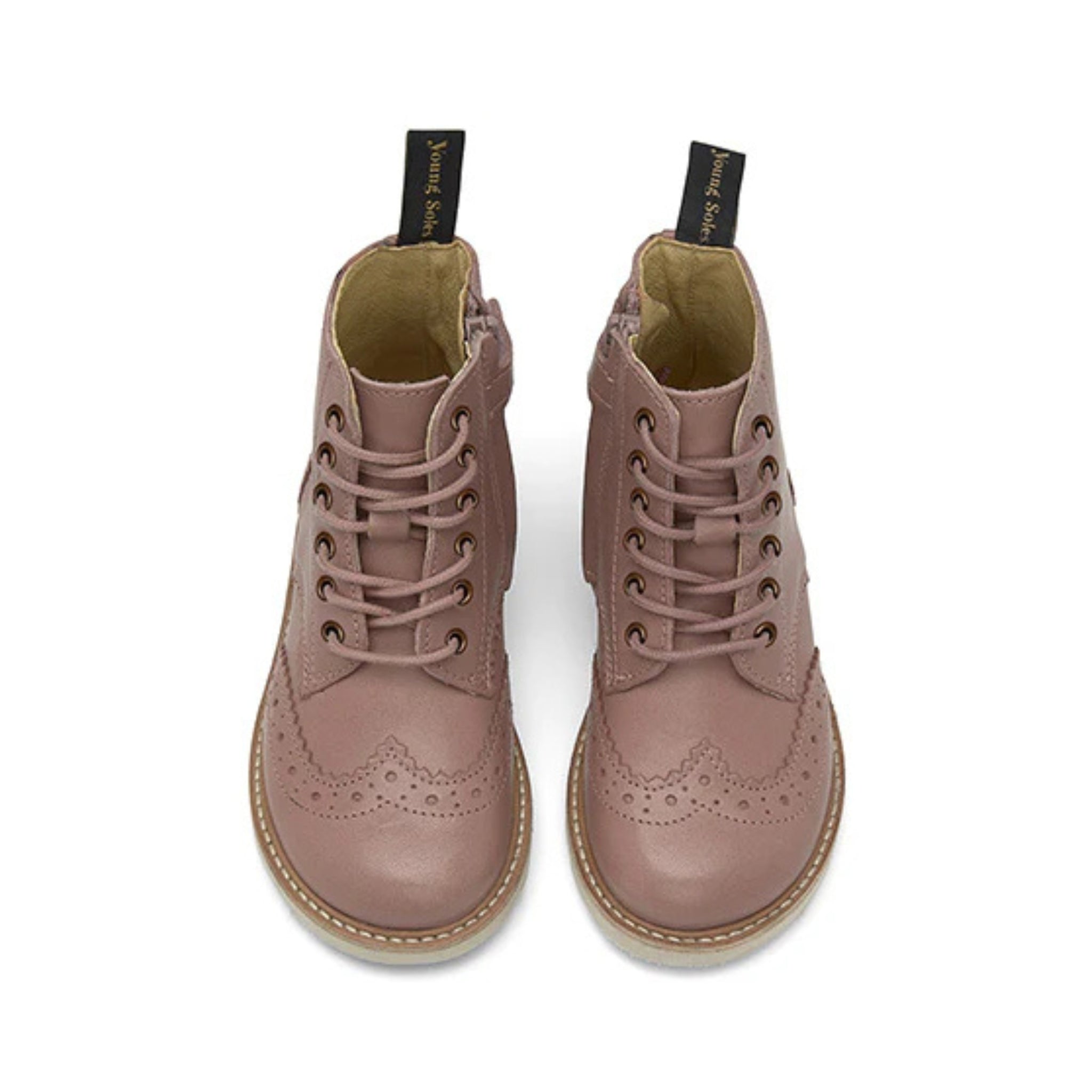 Sidney Leather Boots – Rose