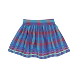 Purple Multi Check Skirt