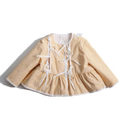 Ophelia Peplum Padded Top – Beige