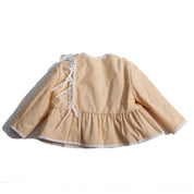 Ophelia Peplum Padded Top – Beige