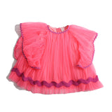 Toula Pleated Cape Blouse