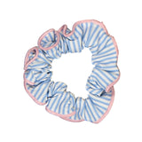 Scrunchie – Cornflower with Pink