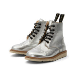 Sidney Leather Boots – Silver