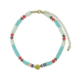 Smiley Necklace – Blue