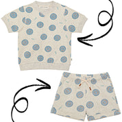 Smileys Ribbed Tee & Bermuda Set
