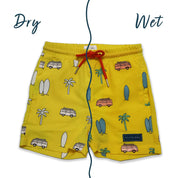 Surfboard Color Changing Swim Shorts
