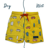 Surfboard Color Changing Swim Shorts