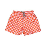 Swim Trunks – Red/Pink Squares